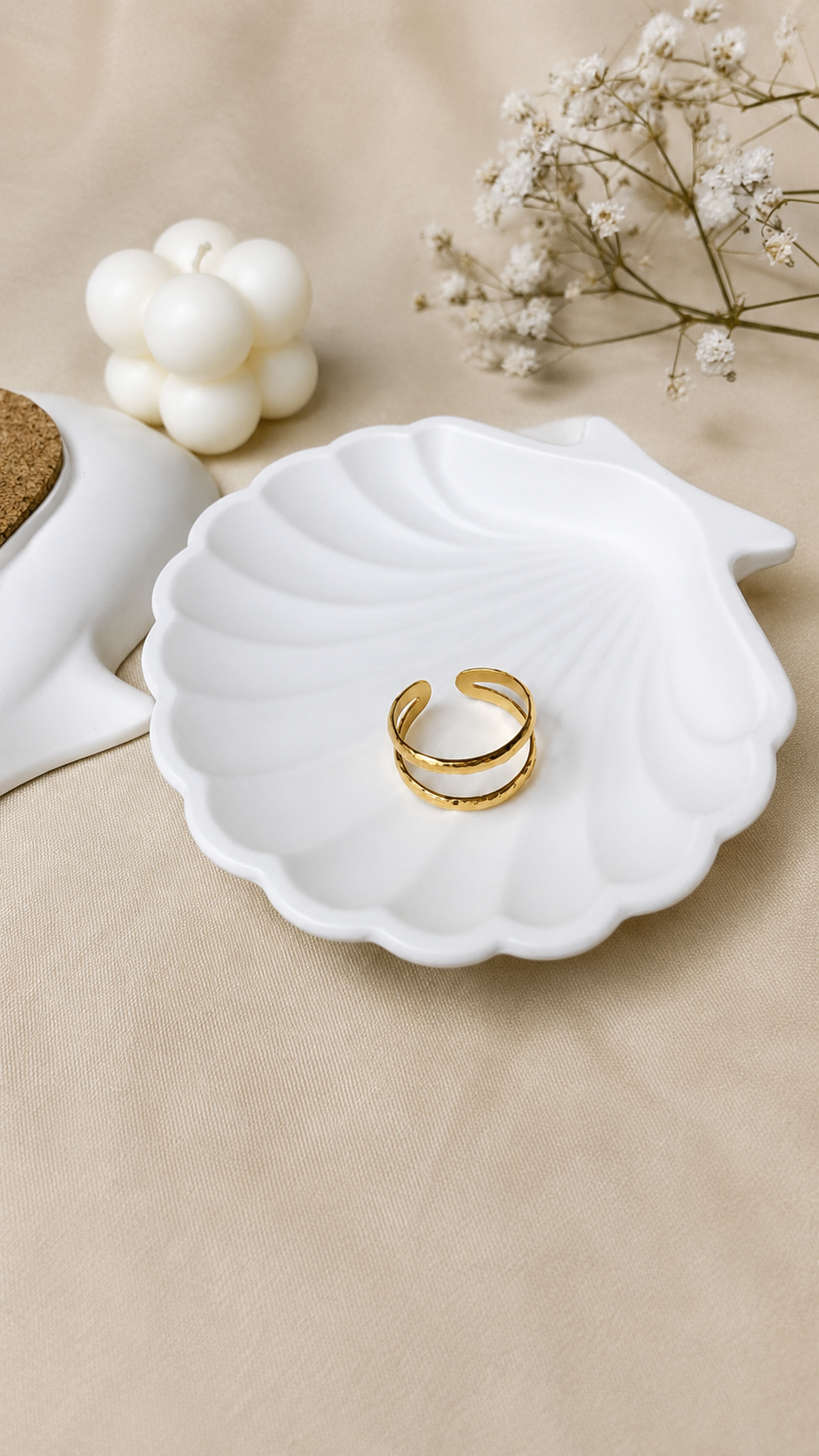 Double Layer Adjustable Gold Ring
