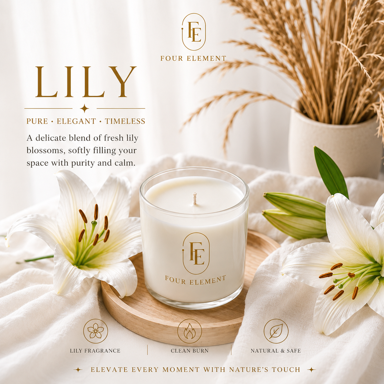 Lily candle