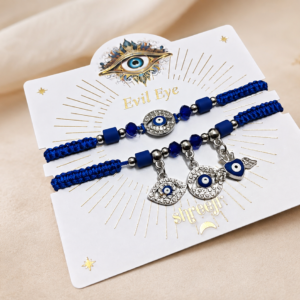 Couple Evil Eye Rakhi Set.